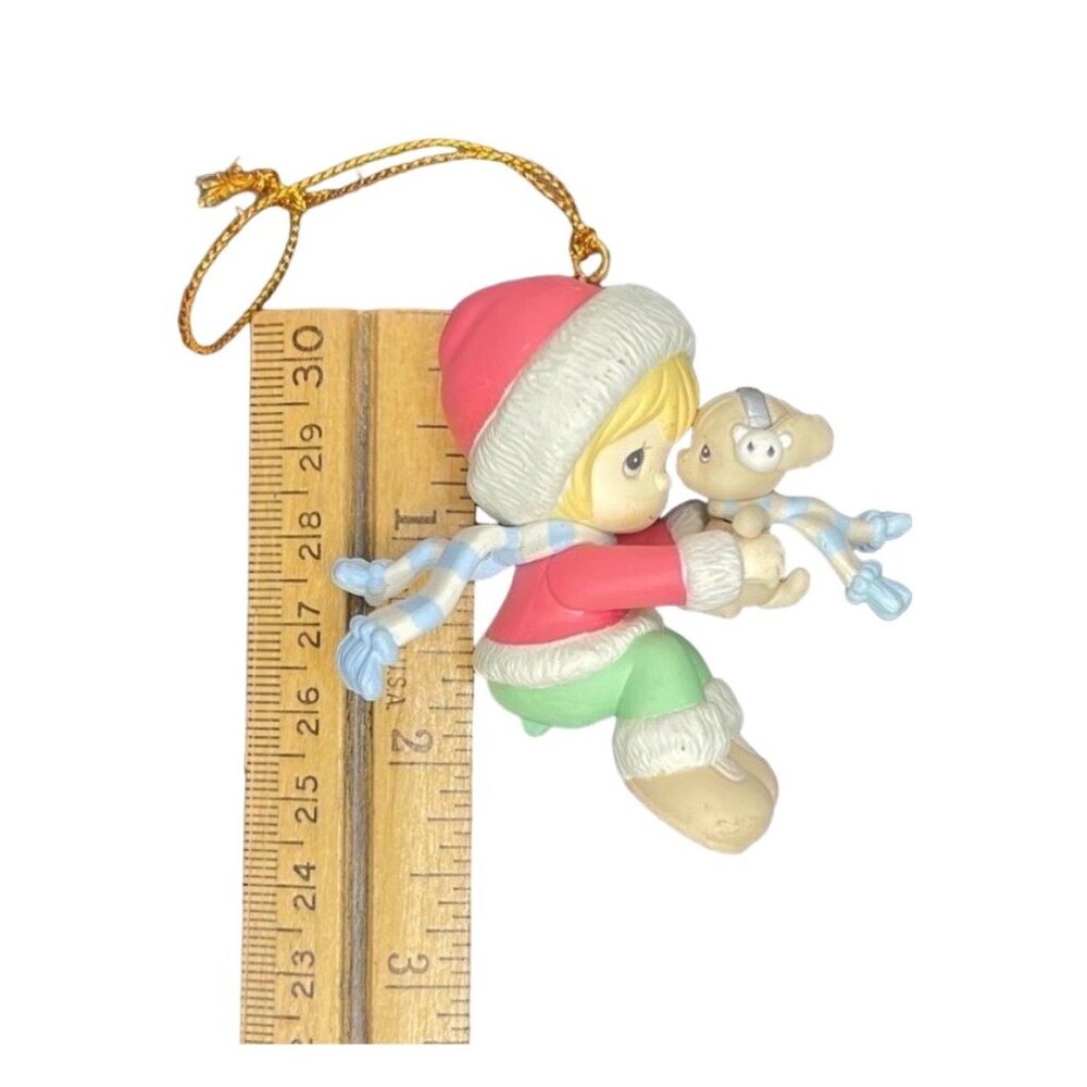 NIB Vtg. Enesco Set of 4 Precious Moments Holiday Expressions Christmas Ornamen - Picture 8 of 16